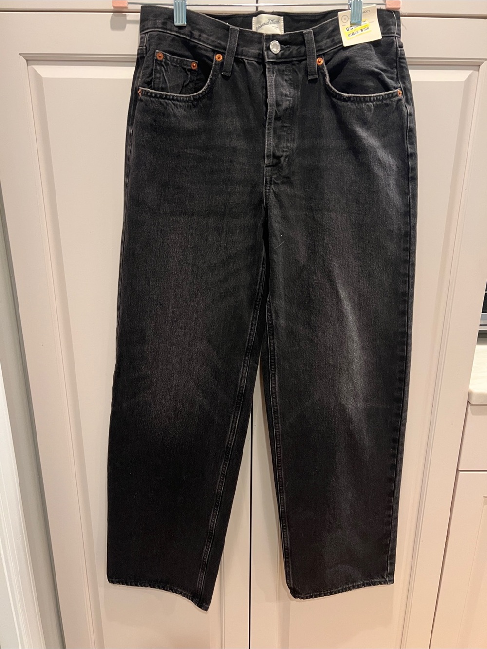 Universal Thread Women's Black Wide-Leg Jeans sz 4  30/28